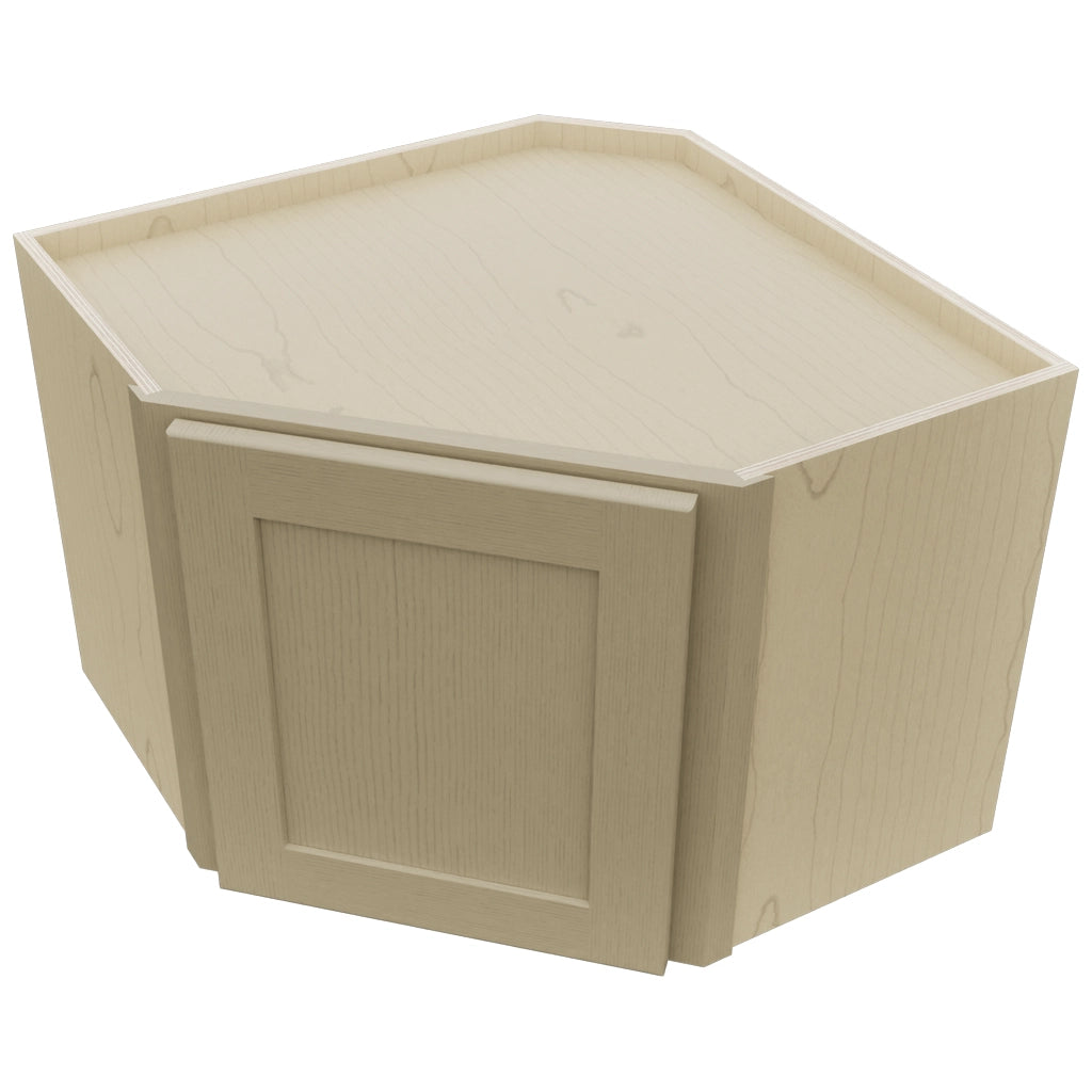 Fabuwood Galaxy Desert Oak WDC2418 Wall Corner Diagonal Cabinet, Top View