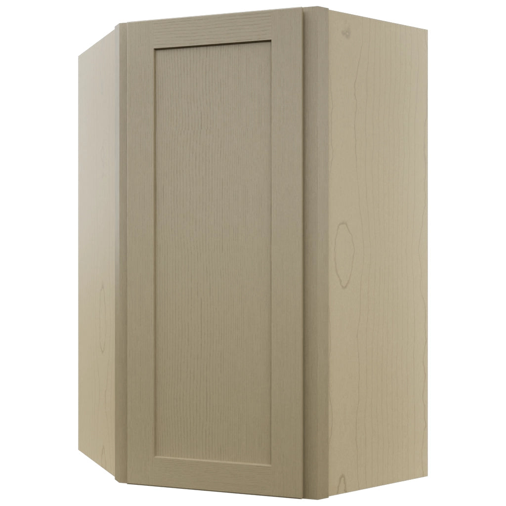 Fabuwood Galaxy Desert Oak WDC2439 Wall Corner Diagonal Cabinet, Front View