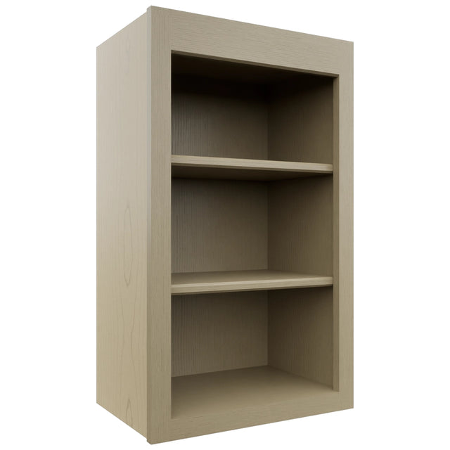 Fabuwood Galaxy Desert Oak WOS1830 Wall Open Shelf, Front View