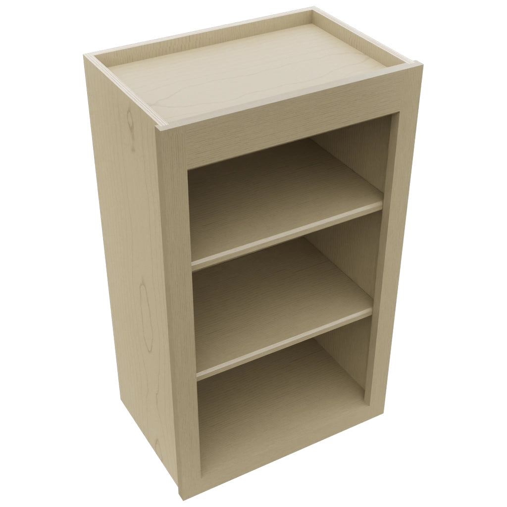 Fabuwood Galaxy Desert Oak WOS1830 Wall Open Shelf, Top View