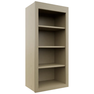 Fabuwood Galaxy Desert Oak WOS1839 Wall Open Shelf, Front View