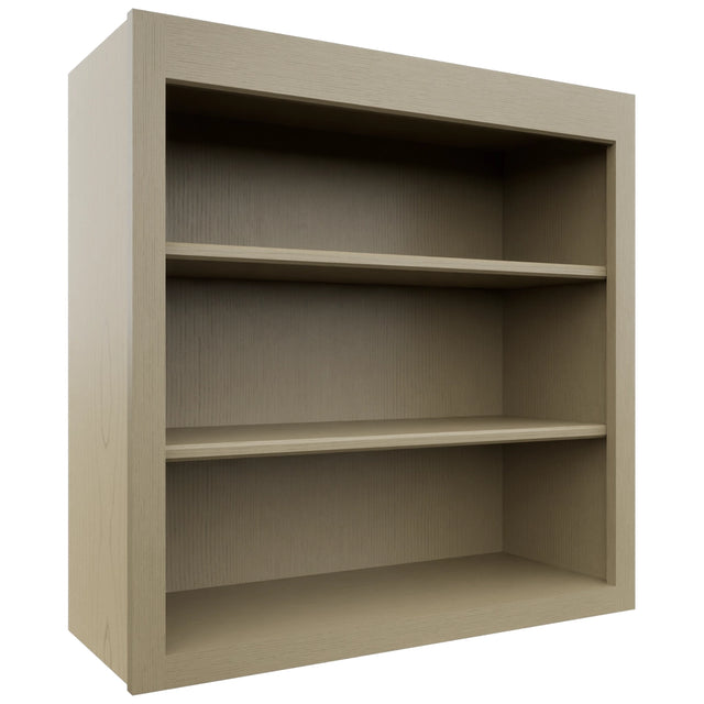 Fabuwood Galaxy Desert Oak WOS3030 Wall Open Shelf, Front View