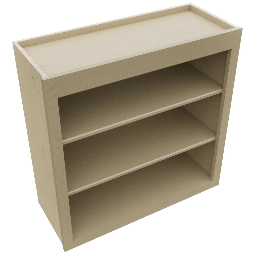 Fabuwood Galaxy Desert Oak WOS3030 Wall Open Shelf, Top View