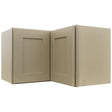 Fabuwood Galaxy Desert Oak WPC2415 Wall Corner Pie Cabinet, Front View