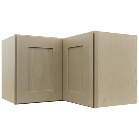 Fabuwood Galaxy Desert Oak WPC2415 Wall Corner Pie Cabinet, Front View