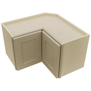 Fabuwood Galaxy Desert Oak WPC2415 Wall Corner Pie Cabinet, Top View