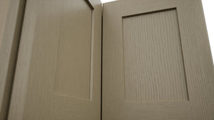 Fabuwood Galaxy Desert Oak WPC2415 Wall Corner Pie Cabinet, Detail View