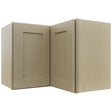 Fabuwood Galaxy Desert Oak WPC2418 Wall Corner Pie Cabinet, Front View