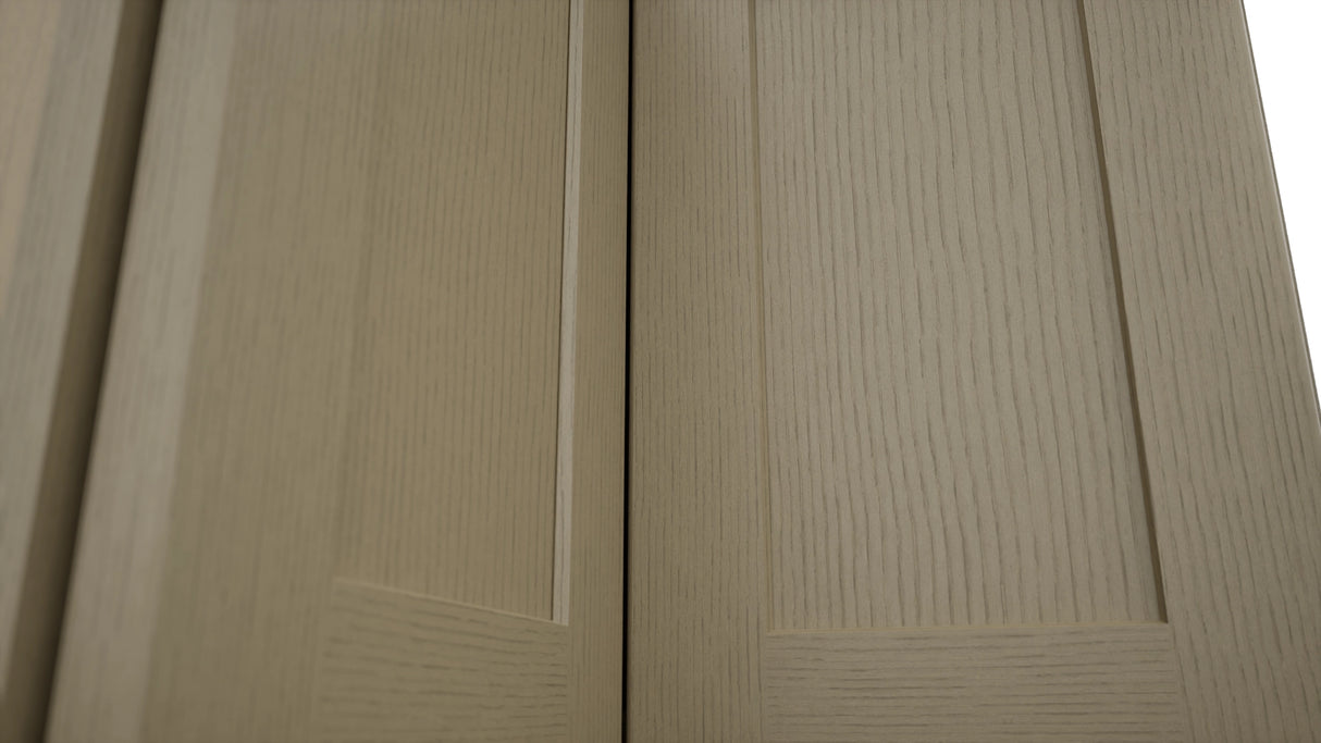 Fabuwood Galaxy Desert Oak WPC2418 Wall Corner Pie Cabinet, Detail View