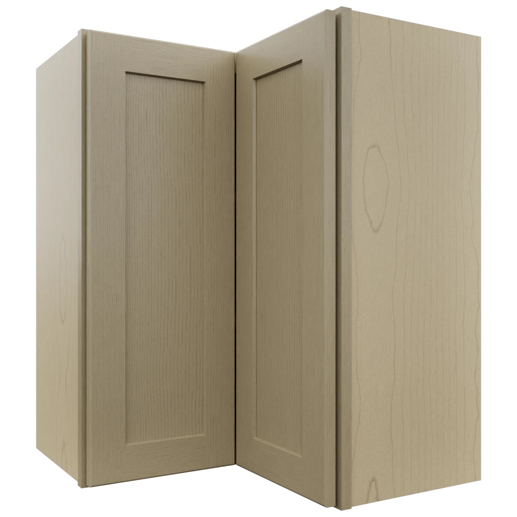 Fabuwood Galaxy Desert Oak WPC2430 Wall Corner Pie Cabinet, Front View