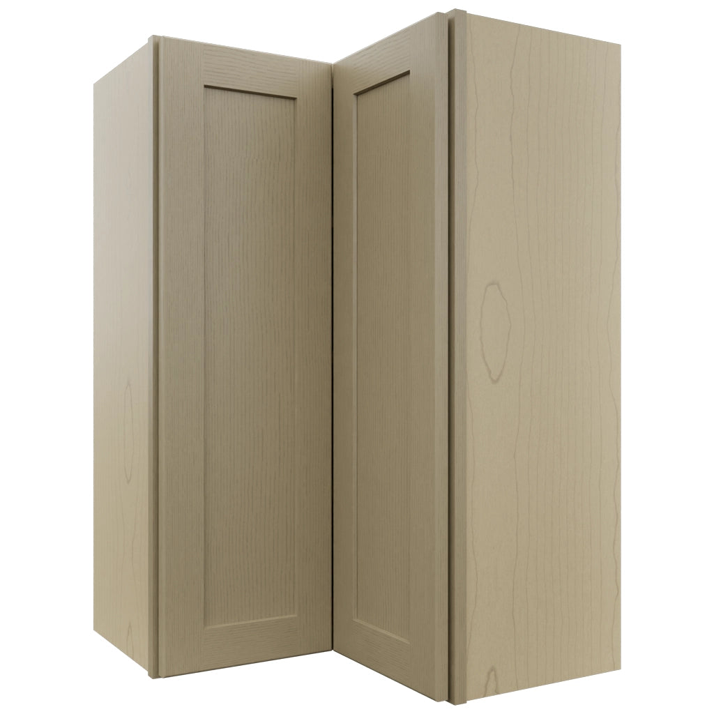 Fabuwood Galaxy Desert Oak WPC2436 Wall Corner Pie Cabinet, Front View