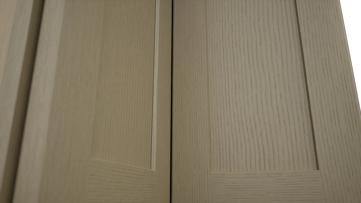 Fabuwood Galaxy Desert Oak WPC2436 Wall Corner Pie Cabinet, Detail View