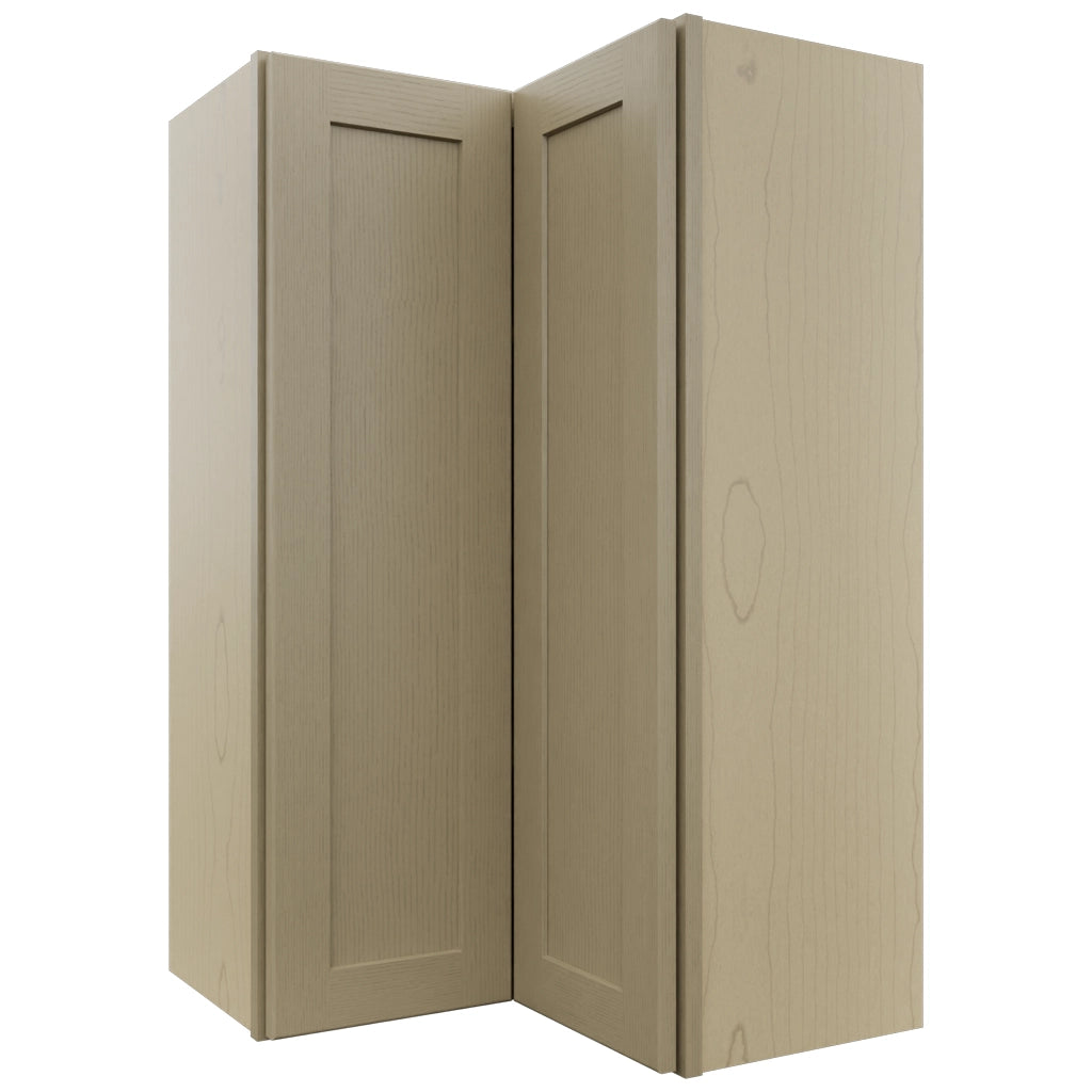 Fabuwood Galaxy Desert Oak WPC2439 Wall Corner Pie Cabinet, Front View