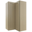 Fabuwood Galaxy Desert Oak WPC2442 Wall Corner Pie Cabinet, Front View