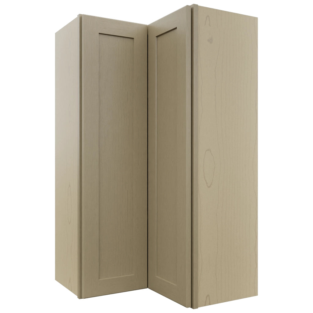 Fabuwood Galaxy Desert Oak WPC2442 Wall Corner Pie Cabinet, Front View