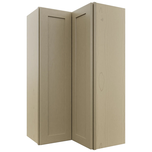Fabuwood Galaxy Desert Oak WPC2442 Wall Corner Pie Cabinet, Front View