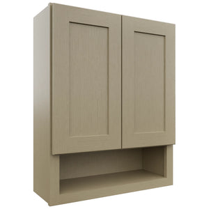 Fabuwood Galaxy Desert Oak WVS2430 Vanity Wall Storage, Front View