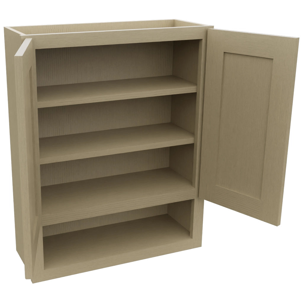 Fabuwood Galaxy Desert Oak WVS2430 Vanity Wall Storage, Open View