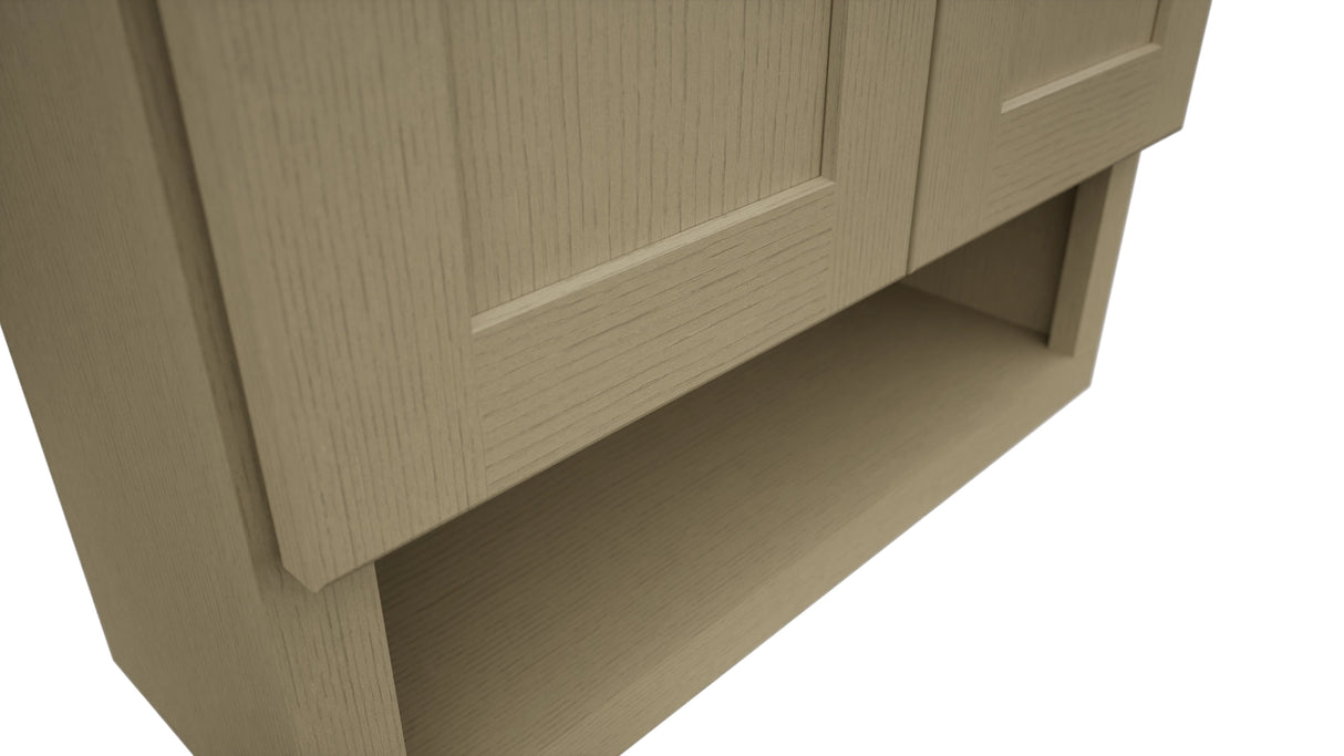 Fabuwood Galaxy Desert Oak WVS2430 Vanity Wall Storage, Detail View