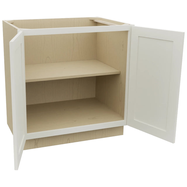 Fabuwood Galaxy Dove B33FD Base Full Door Cabinet, Open View