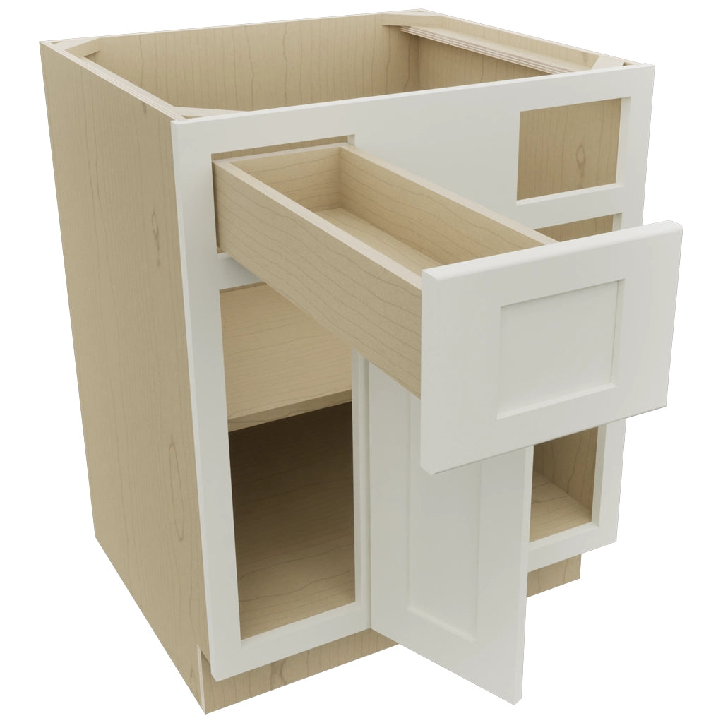 Fabuwood Galaxy Dove BLB36/39 Base Corner Blind Cabinet, Open View