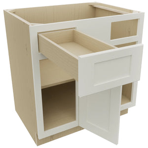Fabuwood Galaxy Dove BLB39/42 Base Corner Blind Cabinet, Open View