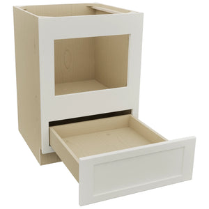 Fabuwood Galaxy Dove BMC24 Base Microwave Cabinet, Open View