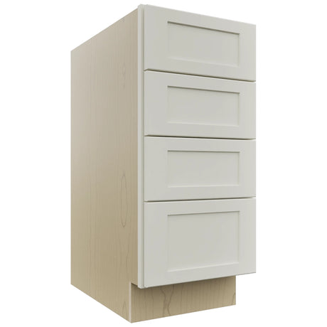 Fabuwood Galaxy Dove DB15-4 Base 4 Drawers Cabinet, Front View