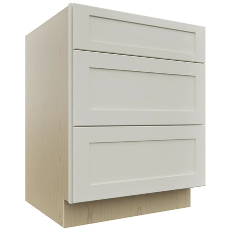 Fabuwood Galaxy Dove DB27 Base 3 Drawers Cabinet, Front View