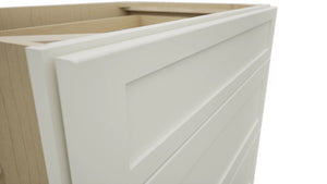 Fabuwood Galaxy Dove DB36 Base 3 Drawers Cabinet, Detail View