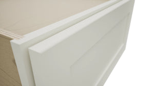 Fabuwood Galaxy Dove DBS24 Base Bench Seat Cabinet, Detail View