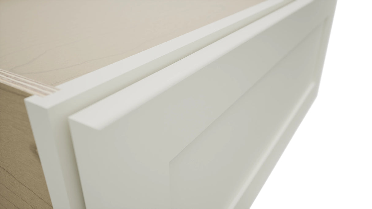 Fabuwood Galaxy Dove DBS30 Base Bench Seat Cabinet, Detail View