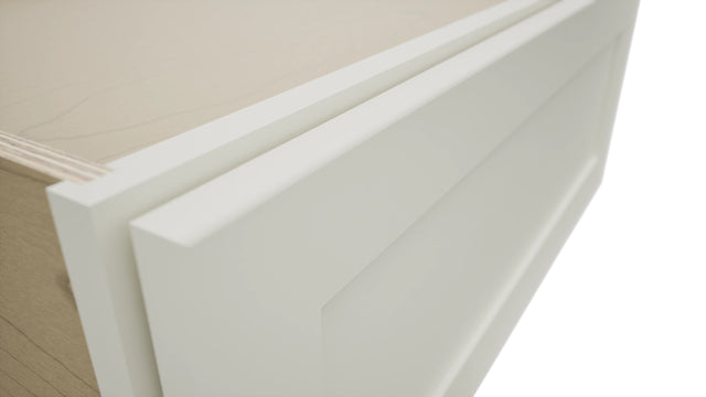 Fabuwood Galaxy Dove DBS30 Base Bench Seat Cabinet, Detail View