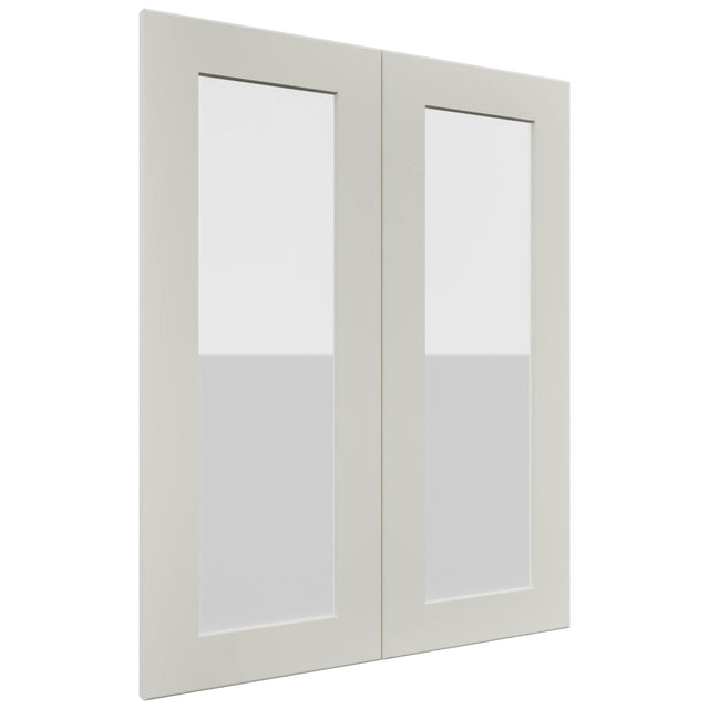 Fabuwood Galaxy Dove DS GDW2430 Wall Glass Door, Front View