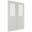Fabuwood Galaxy Dove DS GDW2436 Wall Glass Door, Front View