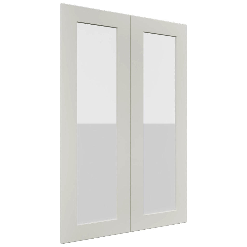 Fabuwood Galaxy Dove DS GDW2436 Wall Glass Door, Front View