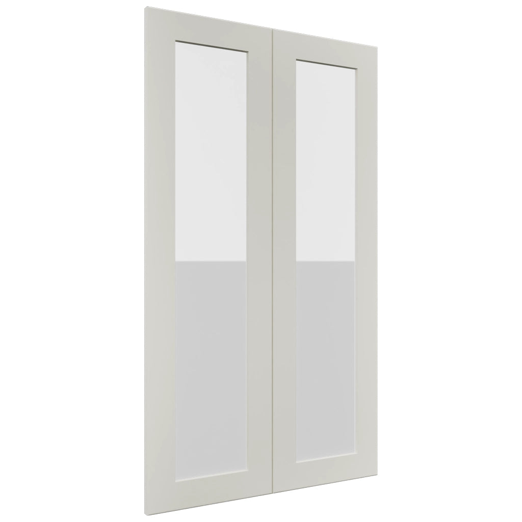 Fabuwood Galaxy Dove DS GDW2442 Wall Glass Door, Front View