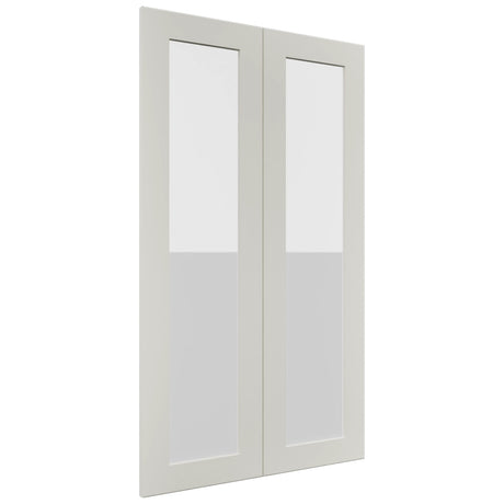 Fabuwood Galaxy Dove DS GDW2442 Wall Glass Door, Front View
