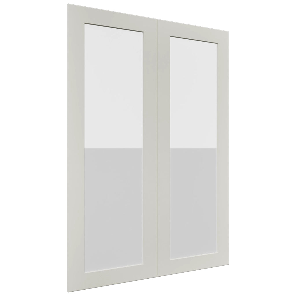 Fabuwood Galaxy Dove DS GDW3042 Wall Glass Door, Front View