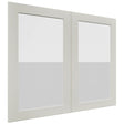 Fabuwood Galaxy Dove DS GDW3630 Wall Glass Door, Front View