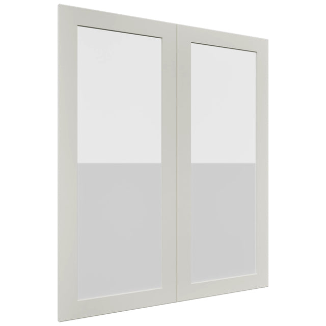 Fabuwood Galaxy Dove DS GDW3642 Wall Glass Door, Front View