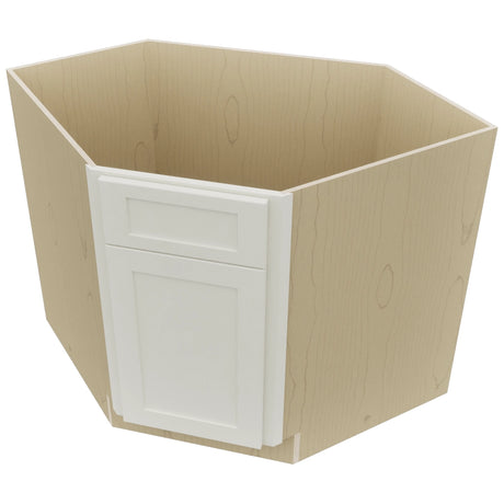 Fabuwood Galaxy Dove DSB36 Base Corner Diagonal Sink Cabinet, Top View