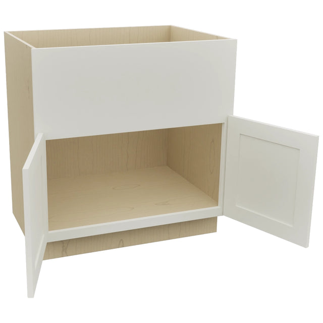 Fabuwood Galaxy Dove FS33 Base Farm Sink Cabinet, Open View