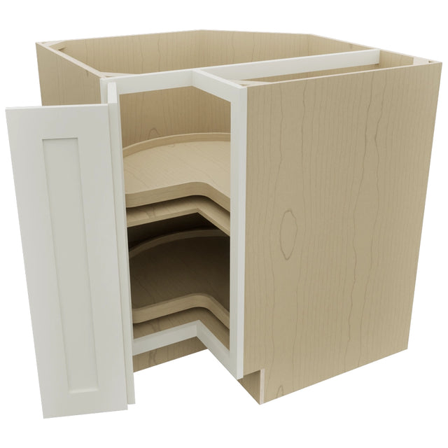 Fabuwood Galaxy Dove LSB33 Base Corner Lazy Susan Cabinet, Open View