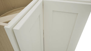 Fabuwood Galaxy Dove LSB36 Base Corner Lazy Susan Cabinet, Detail View