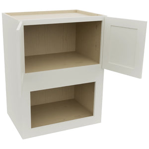 Fabuwood Galaxy Dove MC303921 Wall Microwave Cabinet, Open View