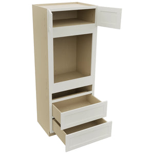 Fabuwood Galaxy Dove OC3384C Tall Oven Cabinet Combo, Open View