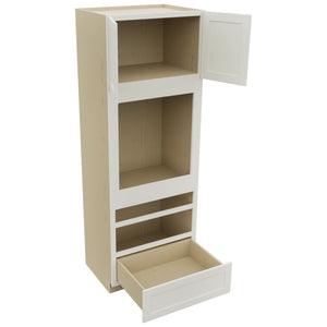 Fabuwood Galaxy Dove OC3393D Tall Oven Cabinet Double, Open View
