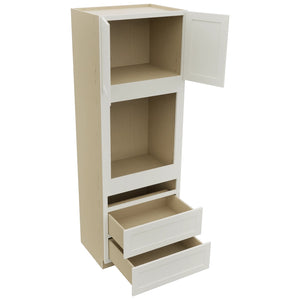 Fabuwood Galaxy Dove OC3396C Tall Oven Cabinet Combo, Open View