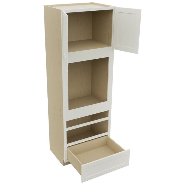 Fabuwood Galaxy Dove OC3396D Tall Oven Cabinet Double, Open View